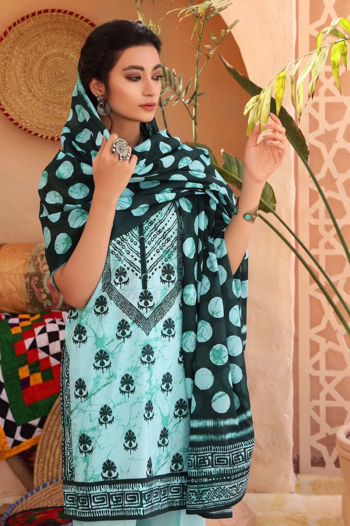 GUL AHMED 3 PC Unstitched Digital Printed Suit CL-1297