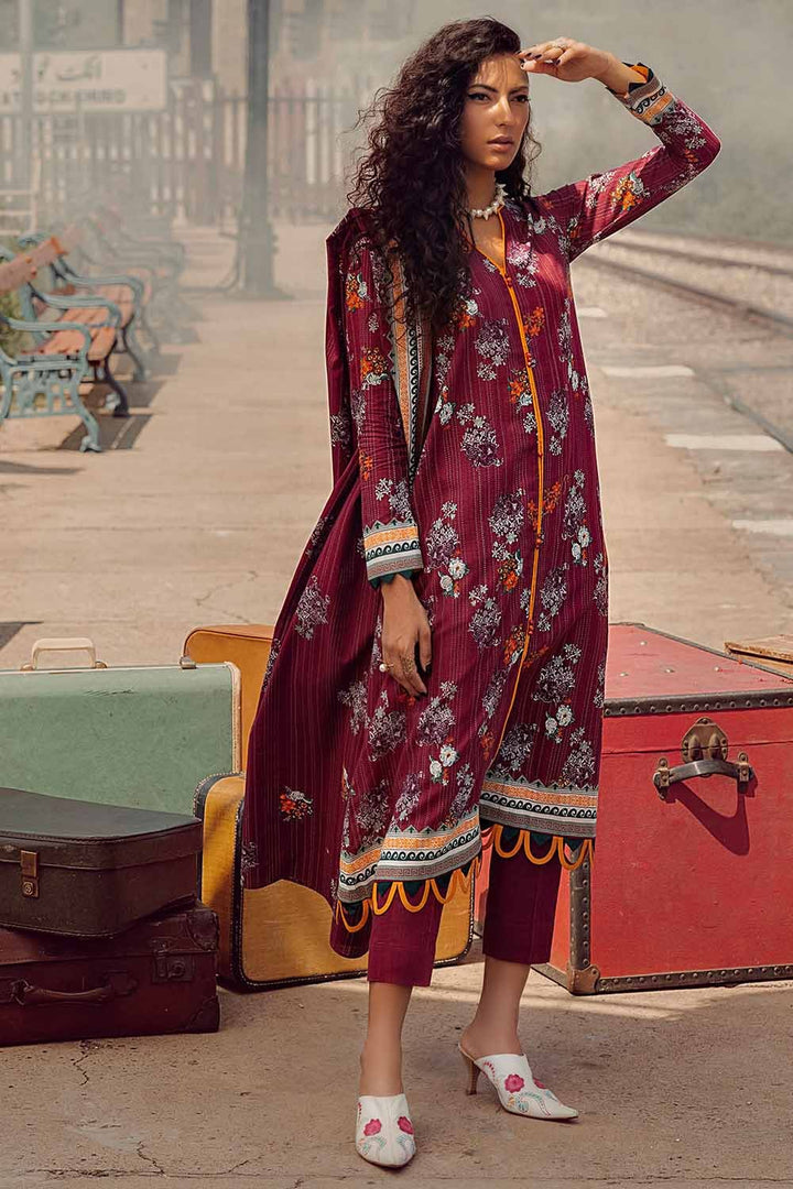 GUL AHMED 3PC Unstitched Printed Khaddar Suit K-12033 A