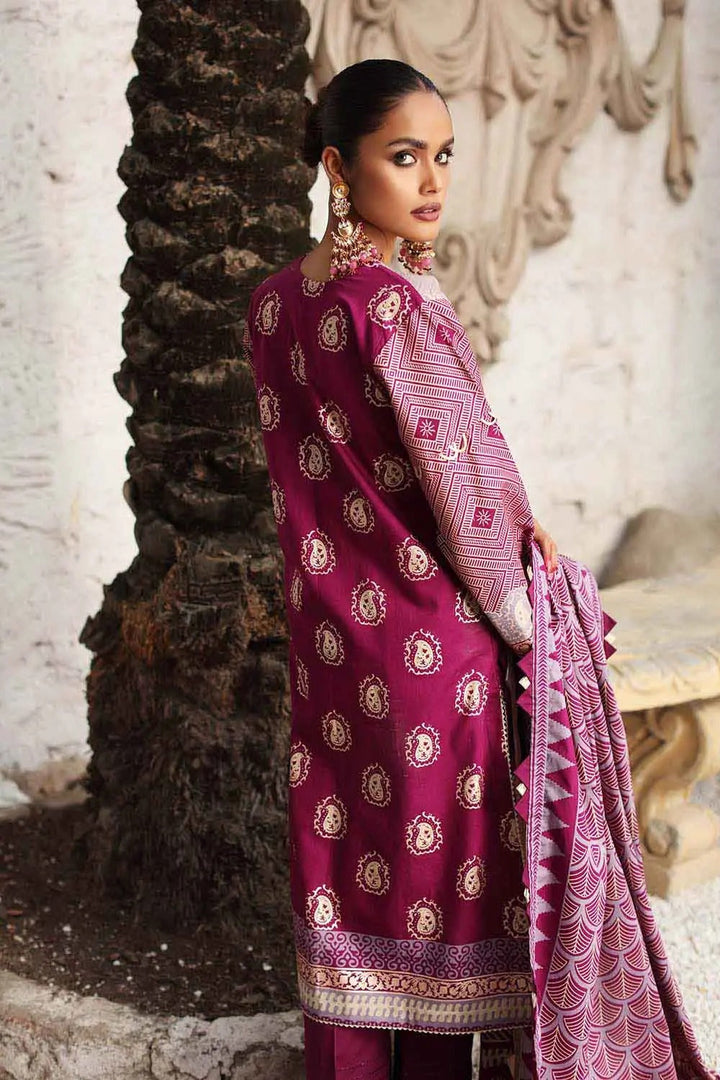 GUL AHMED 3PC UNSTITCHED WINTER COTTON SUIT WS-12002 B