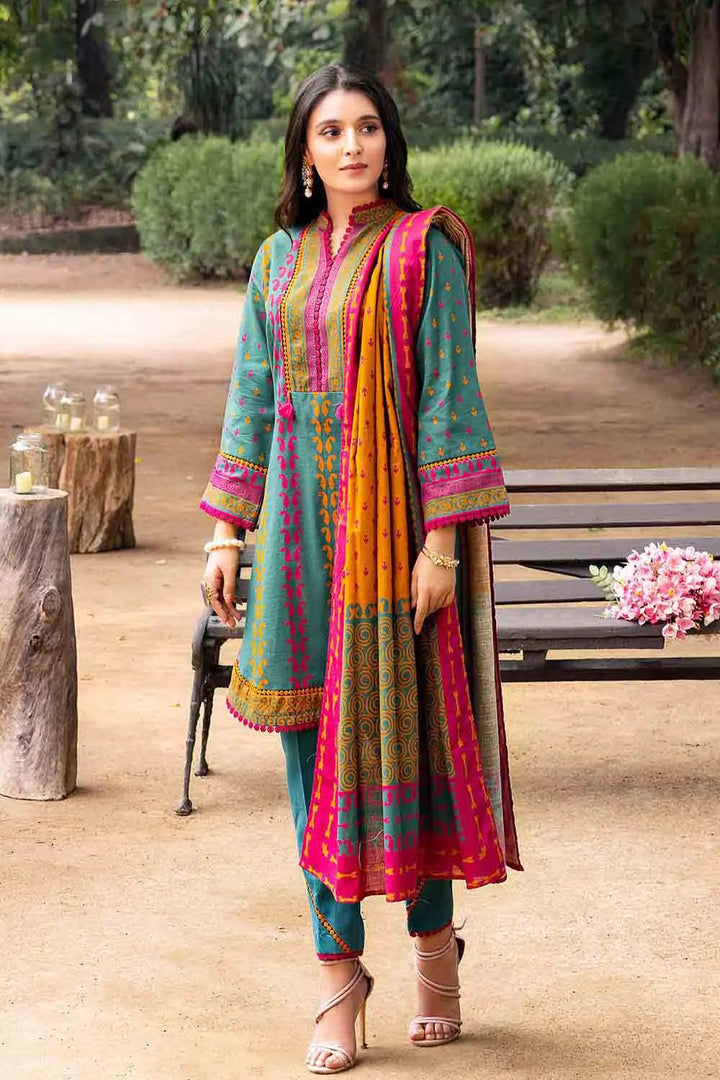 Gul Ahmed 3PC Khaddar Unstitched Printed Suit K-22042 A