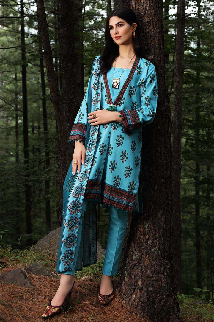 2PC Unstitched Digital Printed Khaddar Suit TK-12010 A