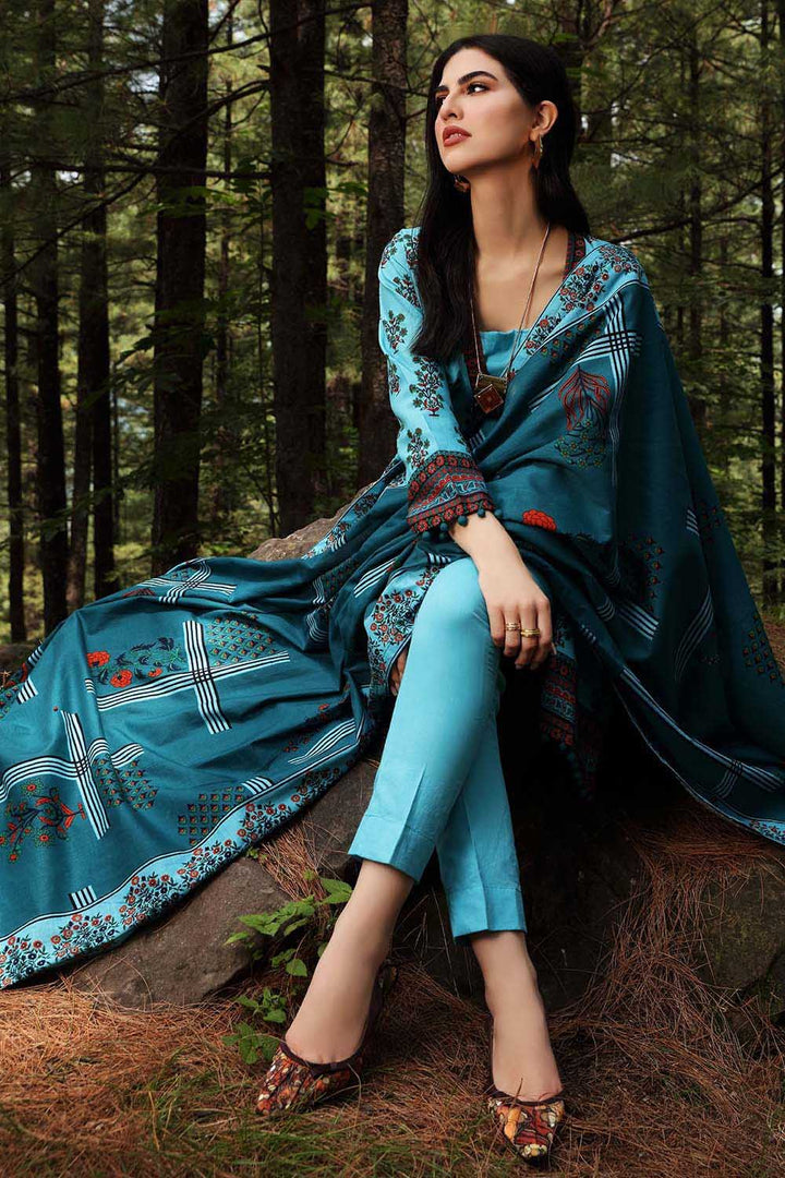 2PC Unstitched Digital Printed Khaddar Suit TK-12010 A